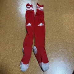 adidas 赤 ストライプ ソックス