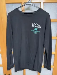 LOCAL MOTION サーフィン 長袖カットソー ブラックのサムネイル