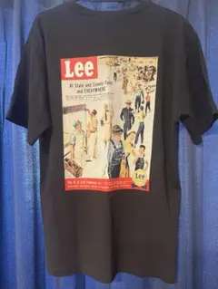Lee Tシャツ ブラック サイズM バックプリント