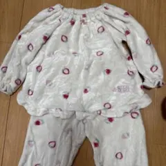 CECIL McBEE いちご柄フリースパジャマ上下セット