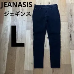 JEANASIS ブラック スキニー　デニム　ジェギンス　黒　L