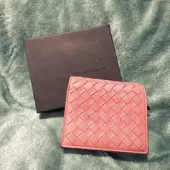 ボッテガべネタ 三つ折り財布 ピンク