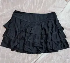 【CECIL McBEE】ブラック フリル ミニスカート
