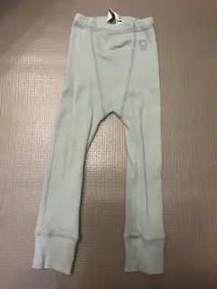 main story リブパンツ ライトブルー