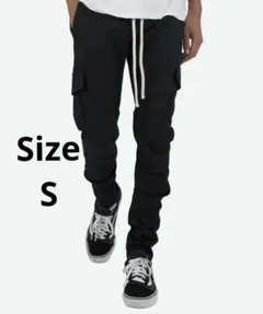 mnml ZIP CARGO DRAWCORD PANTS / BLACK11