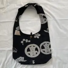 和柄ショルダーバッグ 和風 オシャレトートバッグ