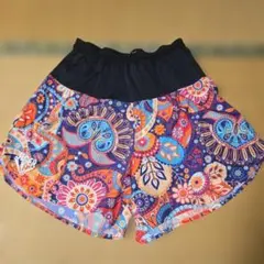 JINGER Lサイズ ペイズリー柄ショートパンツ