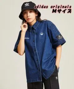 adidas originals デニムシャツ ブルー HL9059 Mサイズのサムネイル