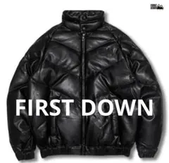 ファーストダウン　FIRST DOWN レザーダウン ダウンジャケット即購入OK
