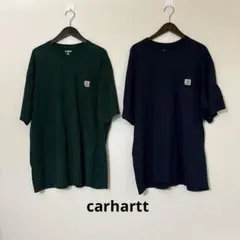 carhartt Tシャツ　ネイビーXL　グリーンL 2枚セット