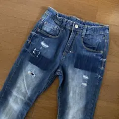 ZARA 140 ダメージ加工ジーンズ