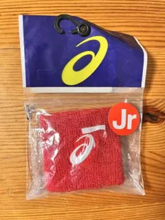 asics Jr.リストバンド レッド F（フリー）