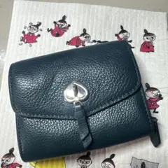 kate spade ダークグリーン 二つ折り財布