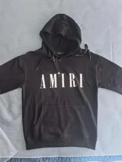 AMIRI ロゴ パーカー 黒 Mサイズ