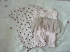 プティマイン ツーウェイ・ドレスオール 2点