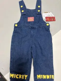 ミッキー ミニー デニムオーバーオール 80サイズ 新品　タグ付き