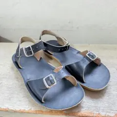 salt water キッズ レザーサンダル