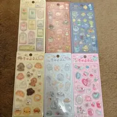 正規品　きゅるるんシール 喫茶アラモード 6枚セット