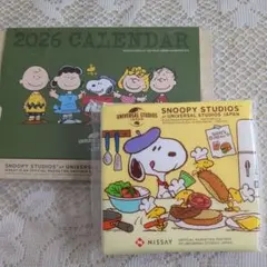 2026年 卓上カレンダー スヌーピー ニッセイ