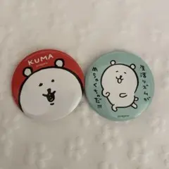 ナガノくま 缶バッジ 2点
