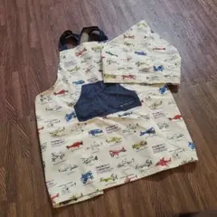 子供用　エプロン　三角巾