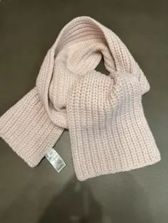 GAP ピンク リブ編みマフラー フリーサイズ