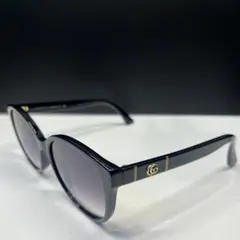 GUCCI サングラス ブラック ウェリントン GGロゴ シェリーライン
