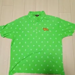 LOUDMOUTH メンズ 半袖ポロシャツ スカル柄 グリーン XXL