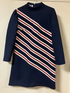 tricot comme des garçons 丸襟 ワンピース ベルベット - メルカリ