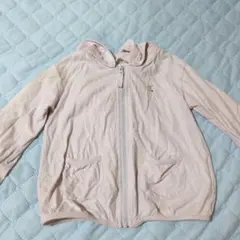 SIMPLEFREE フード付きジップアップパーカー ピンク　95
