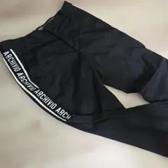 ARCHIVIO パンツ ブラック ロゴテープのサムネイル