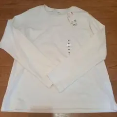 ユニクロ スムースストレッチコットンクルーネック 長袖 T Mサイズ