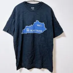 ポートアンドカンパニー 半袖Tシャツ XL 黒 クルーネック プリント 古着