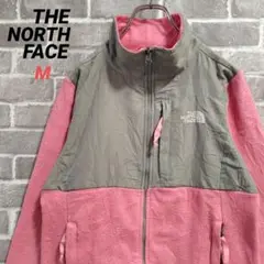 【ノースフェイス】フリースジャケット ピンク×グレー US古着
