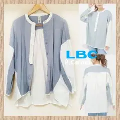 【LBC】異素材切り替えシャツ☆Mサイズ