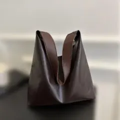 【ブラウン】ショルダーバッグ 韓国 トートバッグ ビジネスバッグ 通勤 通学