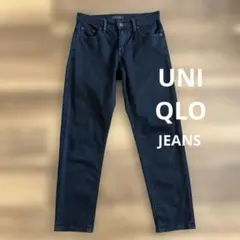 UNIQLO スキニーデニム ブラックジーンズ　22 （56）
