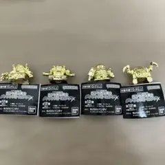 機動戦士ガンダム ガシャポン戦士 ダイキャストガンケシ　ゴールド4種