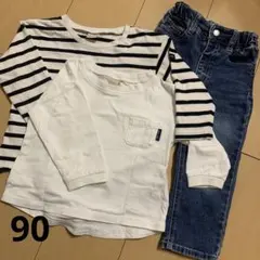 プティマイン　Tシャツ &ジーンズ　90サイズ　3点セット