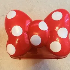 ディズニーリゾート　ポップコーンバケット　ミニー　ストラップ付　リボン