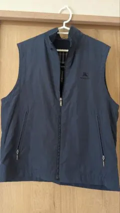 BURBERRY ネイビー ジップアップベスト Mサイズ