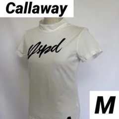 【Callaway】半袖モックネックシャツ　Mサイズ　ゴルフウェア