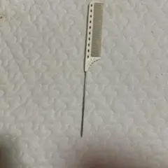 ホワイト コーム ピン付き