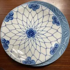 き*り様 昭和レトロなお皿2枚　ヴィンテージ　アンティーク　梅　葉柄