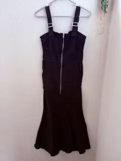 GRL フリンジマーメイドジャンパースカート 黒 Mサイズ