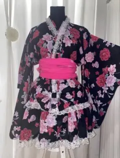 浴衣ドレス 地雷系 ウエストゴム - メルカリ