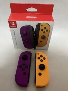 任天堂switch ジョイコンjoycon　Lネオンパープル　Rネオンオレンジ