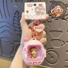光る もんちっち たまごっち キーホルダー ピンク - メルカリ