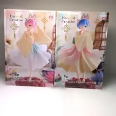 【未開封】Re:ゼロ フィギュア ラム レム 小兎娘 コンプリート2種セットのサムネイル