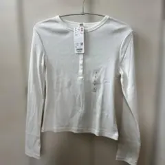 ヘンリーネック ロンt Tシャツ